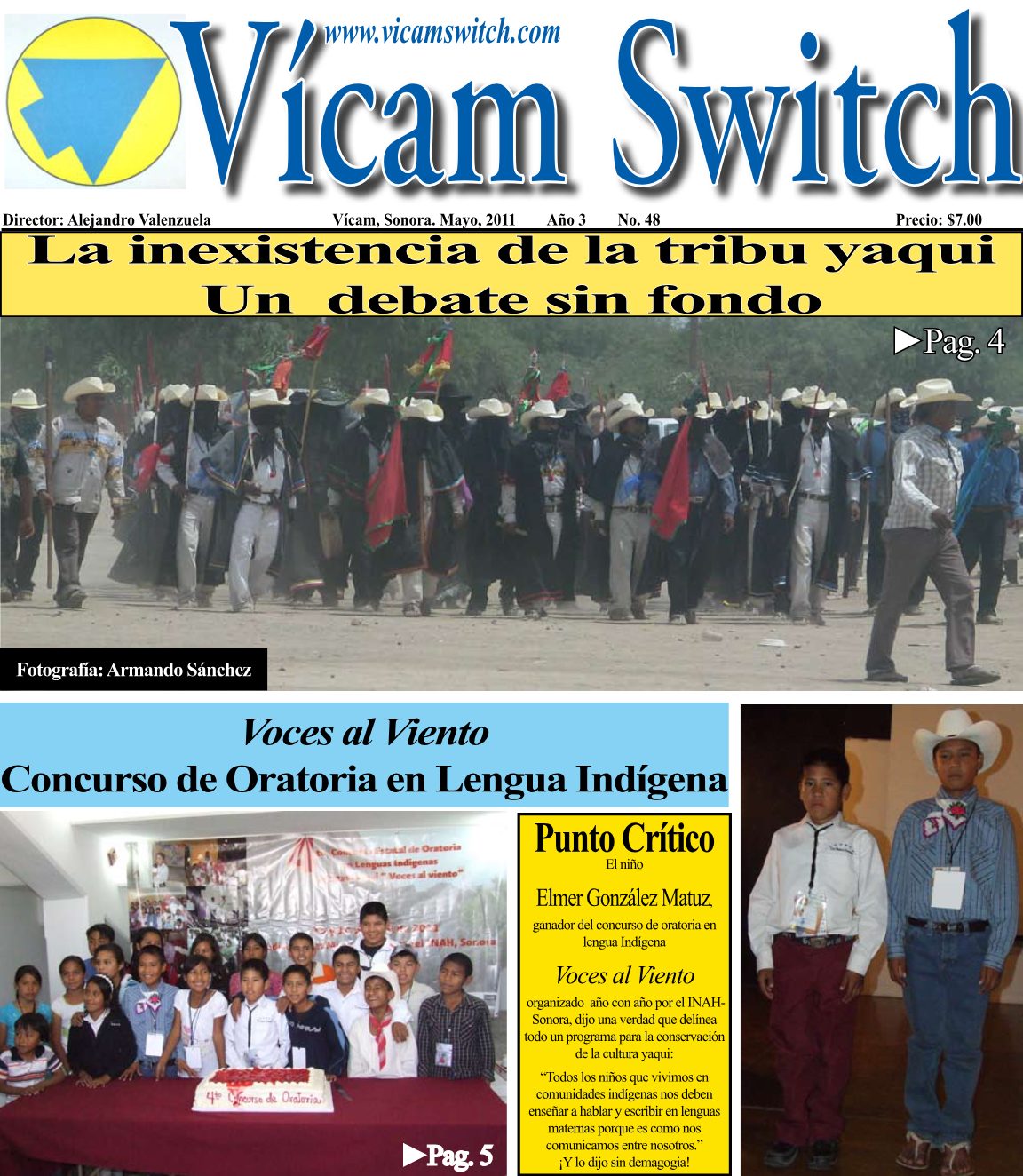 Portada: La inexistencia de la tribu yaqui