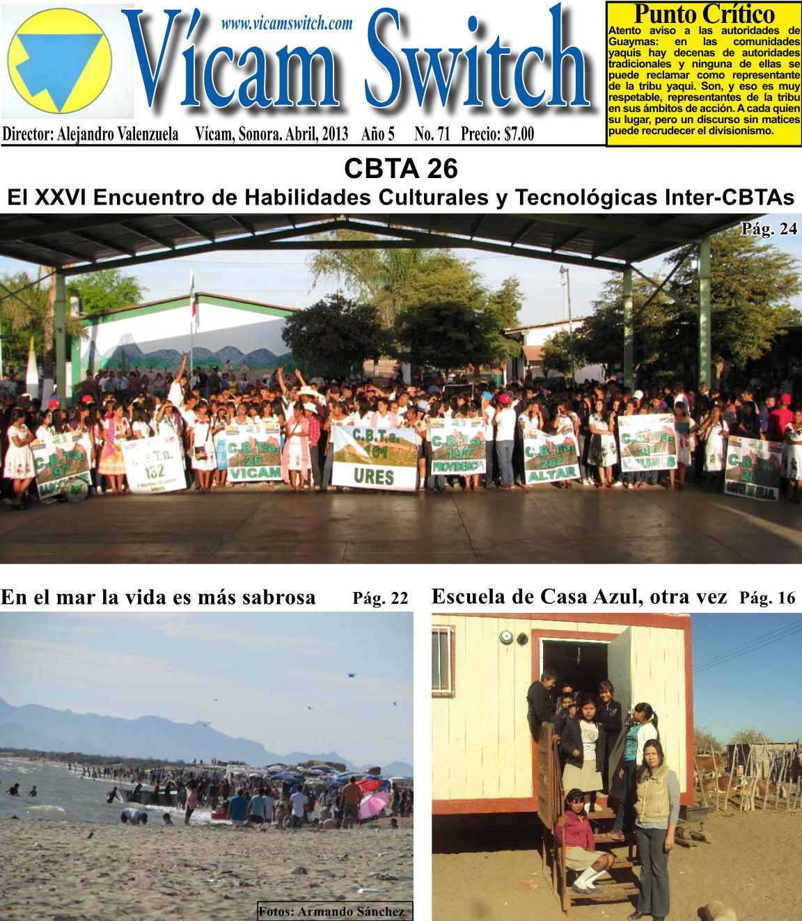 Portada: XXVI Encuentro de Habilidades Culturales y Tecnológicas Inter-CBTAs