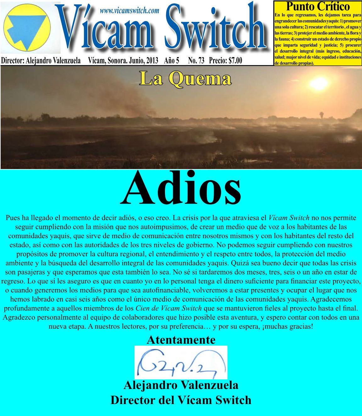 Portada: Adios
